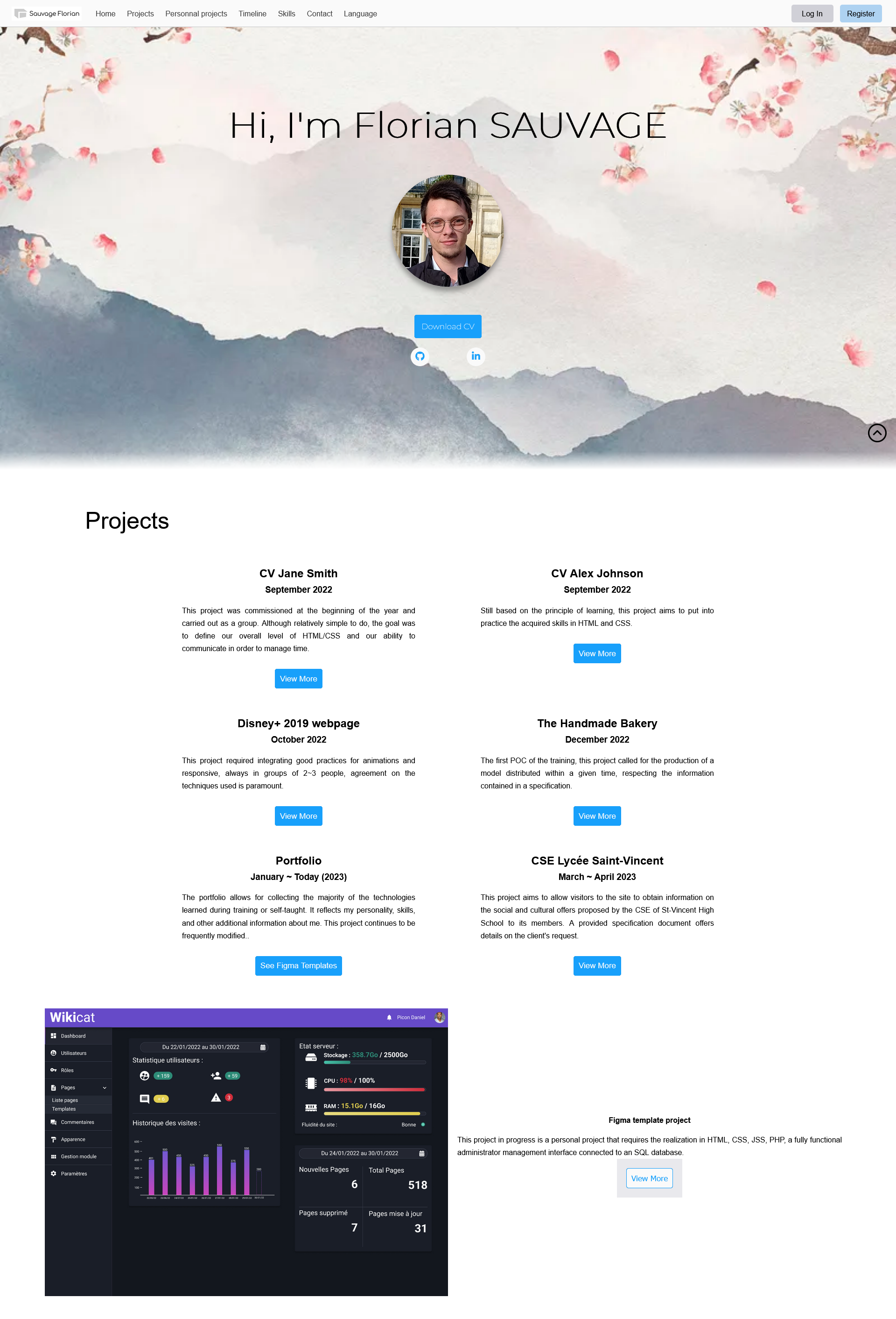 Aperçu Portfolio v1